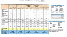 Comparatif de revenus mensuels bénéficiaires du RSA/ salariés au SMIC présenté ce mercredi matin par Roselyne Bachelot sur RMC et BFMTV.