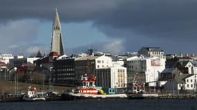 Une photo de la capitale de l'Islande, Reykjavik, le 25 avril 2013