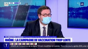 Campagne de vaccination: "un petit retard à l'allumage sûrement par frilosité" estime le Pr Sébastien Couraud, pneumologue à Lyon