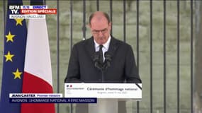 Hommage au policier tué à Avignon: Jean Castex dénonce les trafiquants qui "vendent l'abrutissement en 'barrettes' et la mort en sachets"