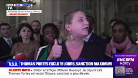 Mathilde Panot dénonce une "sanction disproportionnée" contre Thomas Portes