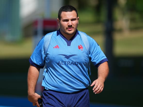 Baptiste Erdocio lors du stage du XV de France en juin 2025