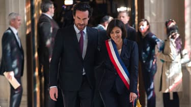 Mathias Vicherat et Anne Hidalgo en 2014