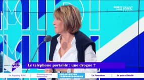 Le téléphone portable : une drogue ? Catherine Rambert avoue être légèrement nomophobe (Personne extrêmement dépendante de son téléphone portable). 