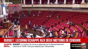 Le volet recettes du budget 2026 adopté par 49.3 après que Sébastien Lecornu a échappé aux deux motions de censure