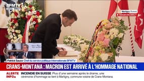 Incendie de Crans-Montana: Emmanuel Macron est arrivé à Martigny, en Suisse, où se tiendra l'hommage national aux victimes