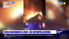 Six personnes interpellées après l'incendie d'une école à Lens