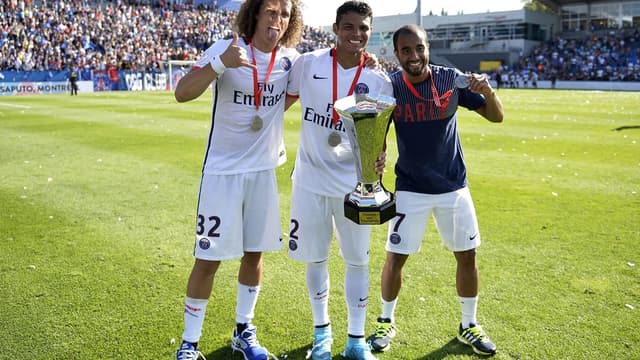 David Luiz, Thiago Silva et Lucas
