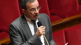 Thierry Mariani lors d'une session de questions au gouvernement à l'Assemblée nationale, le 14 février 2017. 