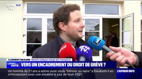 Clément Beaune, ministre des Transports, réfléchit à un encadrement du droit de grève