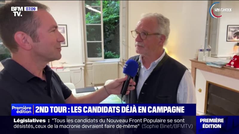 Ce candidat Renaissance de Côte-d'Or espère bénéficier du désistement du candidat du Nouveau Front populaire
