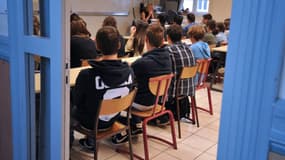 Des élèves dans la salle de classe d'un lycée de Nantes, le 4 septembre 2012 (photo d'illustration).