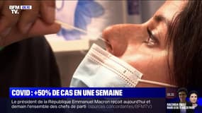 Covid-19: le nombre de cas augmente de 50% sur une semaine en France