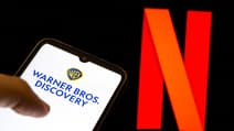 Logo de Warner Bros et Netflix. Photo d'illustration.
