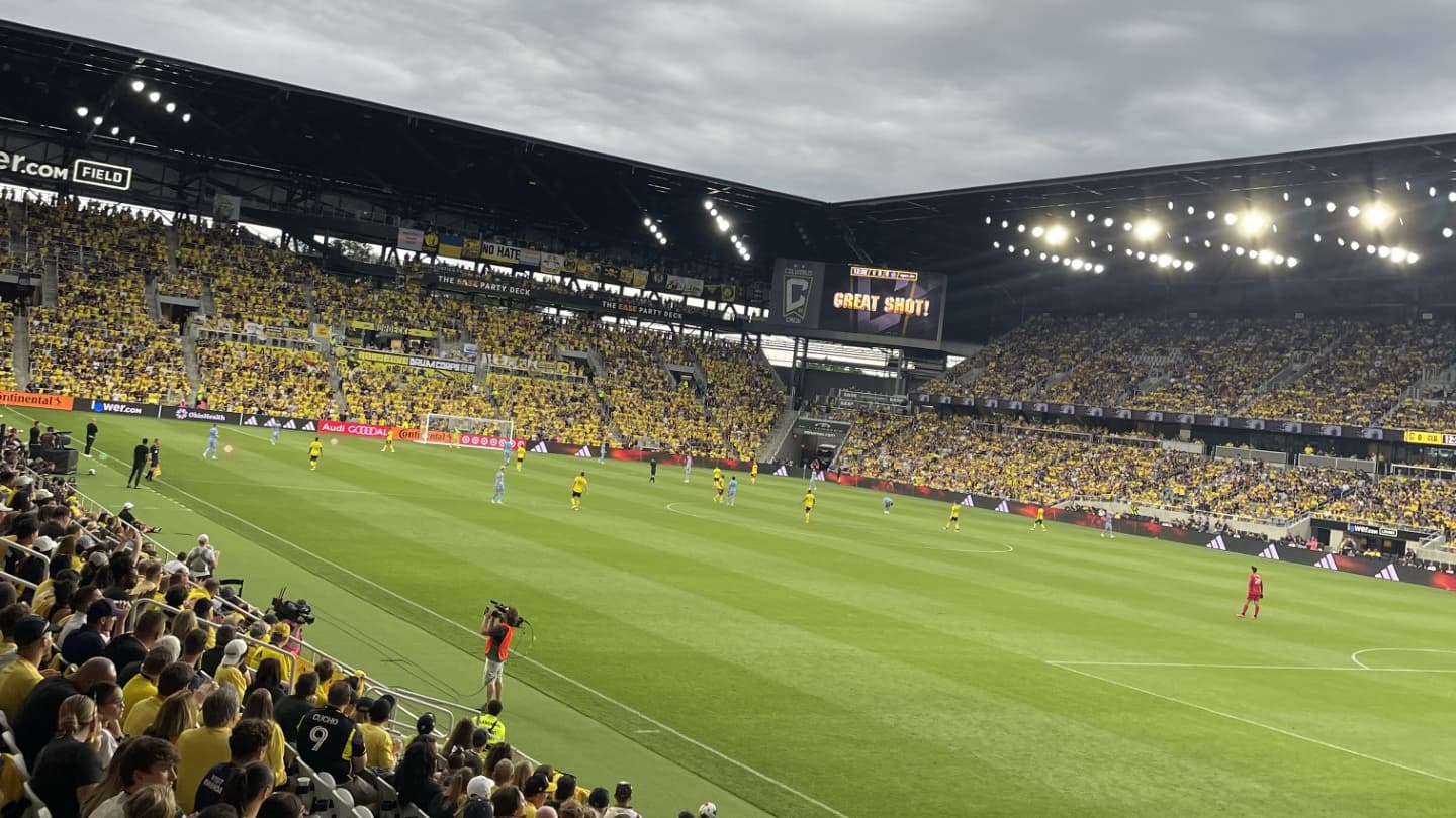 Le stade de Columbus Crew lors du match face à New York City (1-1), le 9 juillet 2023