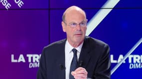 Le ministre de l'Économie Éric Lombard, invité de BFM Politique, le 13 avril 2025