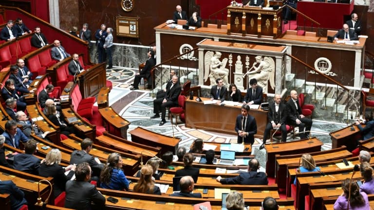 Image de l'Assemblée nationale, en avril 2024.