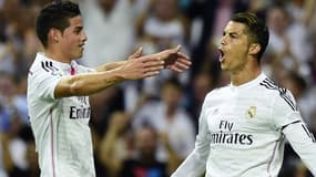 James Rodriguez et Cristiano Ronaldo