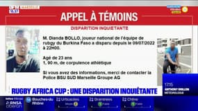 Marseille: un appel à témoin pour retrouver un joueur de rugby burkinabé