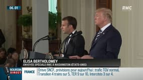 Dossier iranien: malgré leurs divergences, Macron et Trump "sauvent la face"