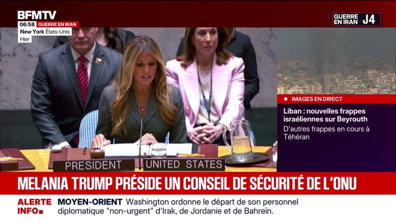 Melania Trump a présidé une réunion du Conseil de sécurité de l'ONU, une première