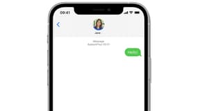L'application iMessage, sur iPhone