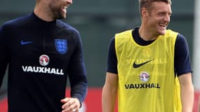 Gary Cahill et Jamie Vardy