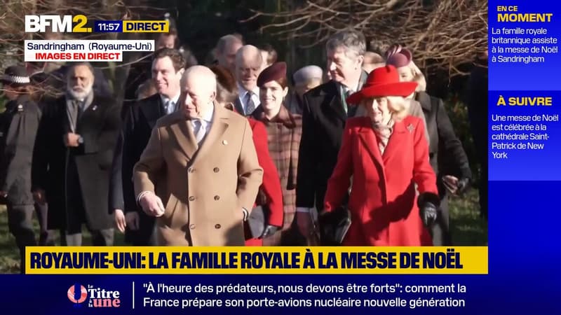 La famille royale britannique réunie à Sandringham pour assister à la messe de Noël