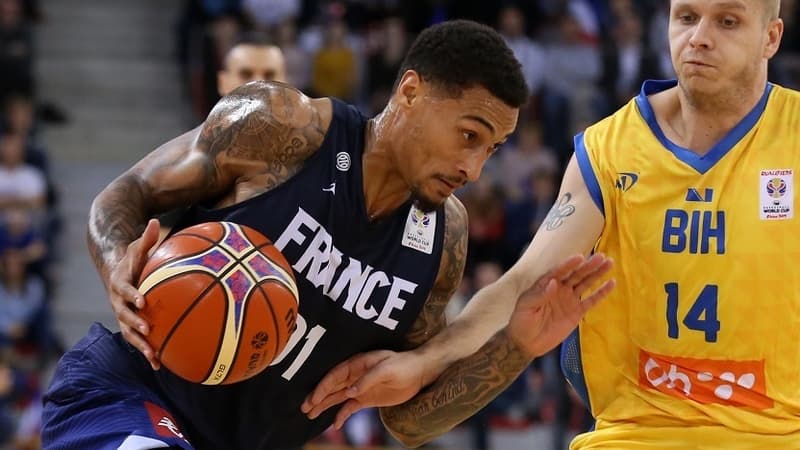 Edwin Jackson, ici avec l'équipe de France, a été ciblé par des cris racistes avec Podgorica.