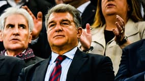 Le président du Barça Joan Laporta, le 20 mai 2023