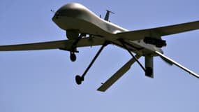Un drone américain (MQ-1B Predator), en vol d'entraînement le 21 octobre 2015 au Nevada