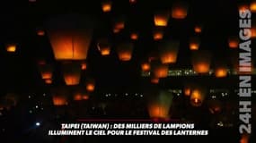 Des milliers de lampions illuminent le ciel de Taipei