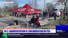Réforme des retraites: nouvelle manifestation à l'incinérateur de Fos-sur-Mer