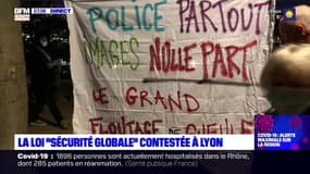 Lyon: plusieurs centaines de manifestants ont protesté mardi contre la loi "sécurité globale"