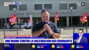Manosque: une manifestation contre la vaccination obligatoire des soignants