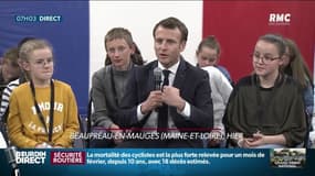 Grand débat national: Emmanuel Macron a échangé avec des enfants