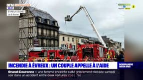 Après l'incendie parti d'un appartement à Évreux, un couple appelle à l'aide