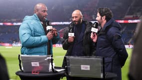 Teddy Riner avant le match entre Paris et Monaco, le 7 février 2025, au Parc des Princes