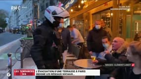 L'évacuation d'une terrasse par un policier fait polémique sur les réseaux sociaux
