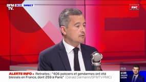 Violences envers les forces de l'ordre: Gérald Darmanin accuse Jean-Luc Mélenchon "d'avoir une partie de responsabilité"