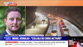 Neige: Clément Beaune annonce que "400 véhicules sont encore bloqués" en Ile-de-France