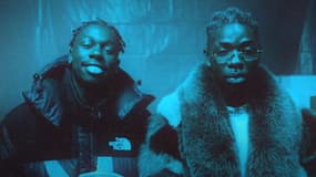 Les artistes Tiakola et Gazo dans le clip de leur morceau "Kassav" sorti en janvier 2021.