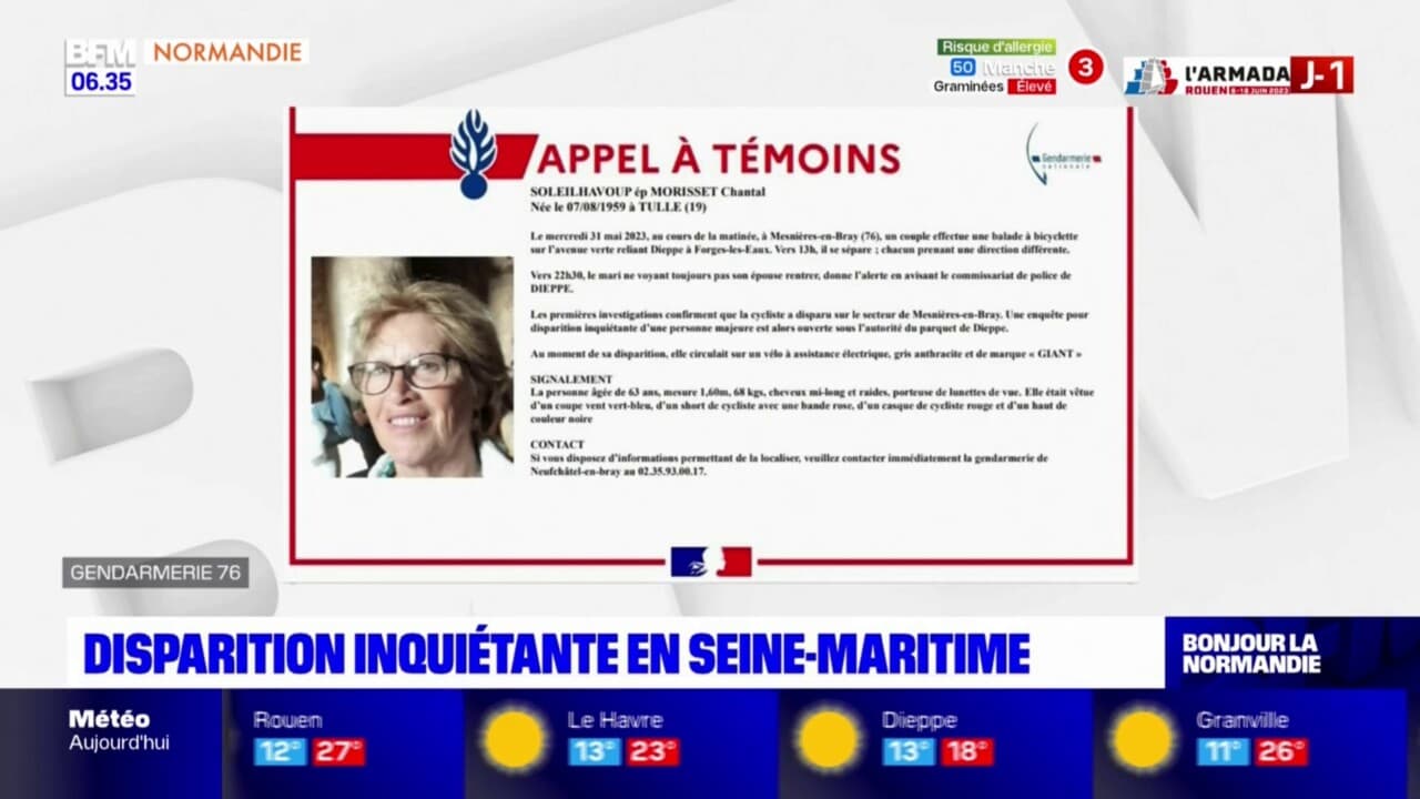 Seine-Maritime: un appel a témoins pour retrouver une sexagénaire disparue