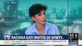 Rachida Dati (LR) ne ferme pas la porte à une candidature à la mairie de Paris