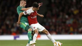 Mesut Özil lors d'Arsenal-FC Vorskla