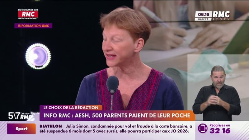 INFO RMC - AESH, 500 parents paient de leur poche