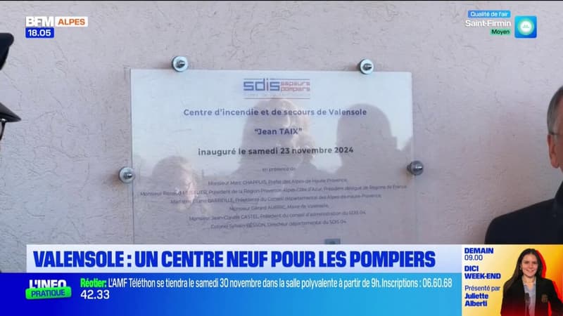 Valensole: un centre neuf pour les pompiers