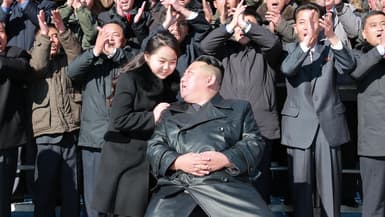 Kim Jong-un et sa fille le 27 novembre. 