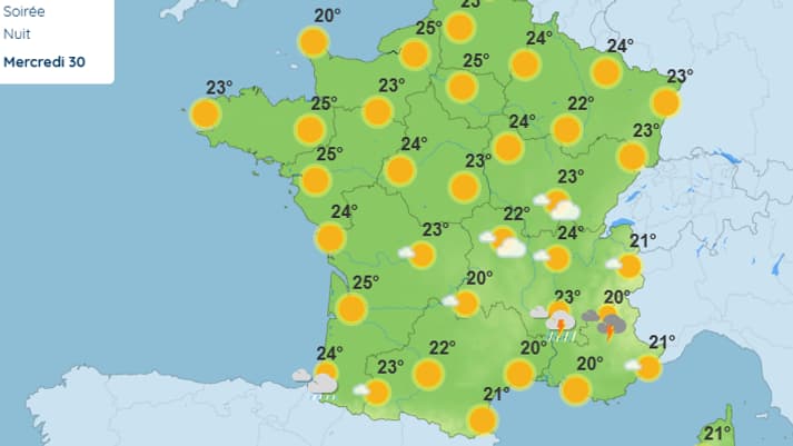 La météo mardi 9 avril 2025. La météo mardi 9 avril 2025.