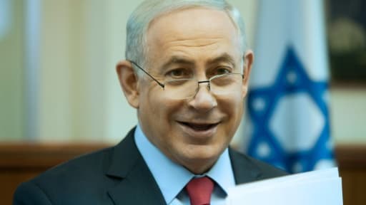 Le Premier ministre israélien Benjamin Netanyahu dans son bureau à Jérusalem, le 17 janvier 2016